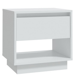 Tables de chevet 2 pcs Blanc 45x34x44 cm Aggloméré