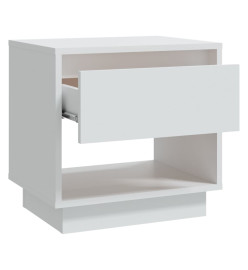 Tables de chevet 2 pcs Blanc 45x34x44 cm Aggloméré