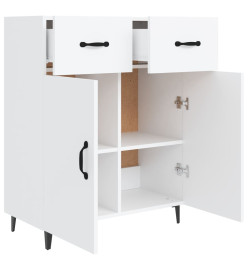 Buffet blanc 69,5x34x90 cm bois d'ingénierie