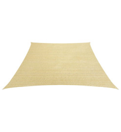 Voile d'ombrage 160 g/m² Beige 3/4x2 m PEHD