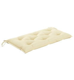 Balancelle 2 places feuilles de palmier et coussin 202cm Bambou