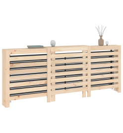 Cache-radiateur 210x21x85 cm Bois massif de pin