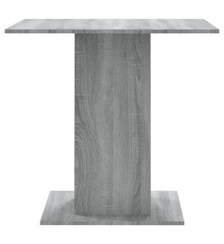 Table à dîner Sonoma gris 80x80x75 cm Bois d'ingénierie