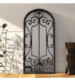 Miroir Noir 100x45 cm Fer pour utilisation à l'intérieur