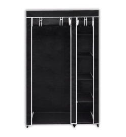 Garde-robe pliable Noir 110 x 45 x 175 cm