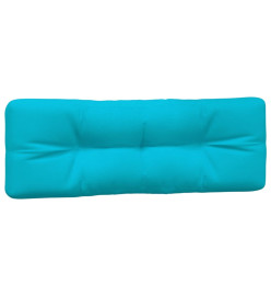 Coussins de palette 2 pcs turquoise tissu