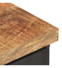 Table de chevet 40x30x52 cm Bois de manguier brut