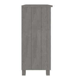 Buffet HAMAR Gris clair 85x35x80 cm Bois massif de pin