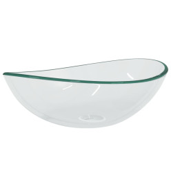 Lavabo Verre trempé 54,5x35x15,5 cm Transparent