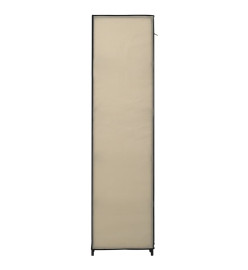 Garde-robe pliable Crème 110x45x175 cm Tissu