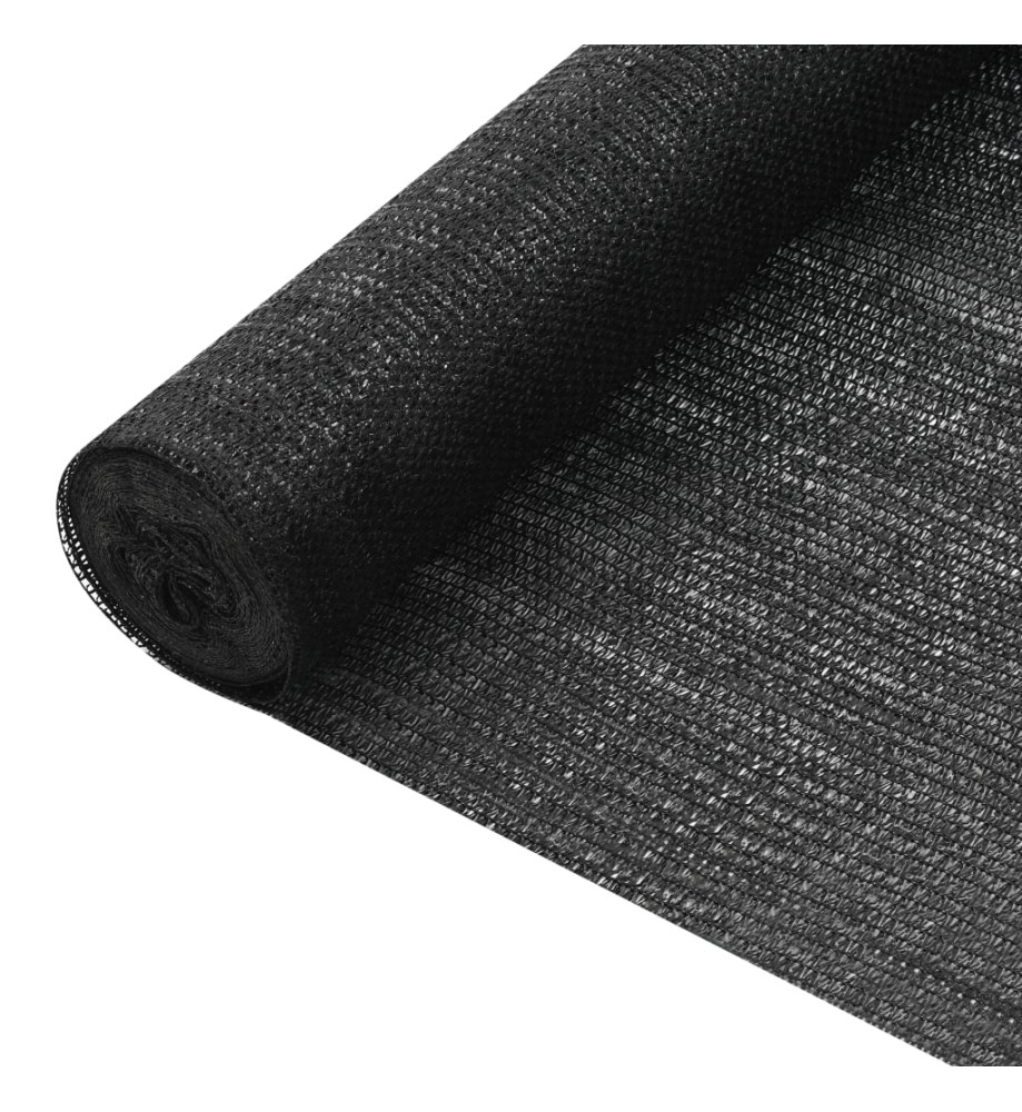 Filet brise-vue Noir 1,8x25 m PEHD 75 g/m²