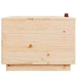 Boîtes de rangement avec couvercles 3 pcs Bois massif de pin