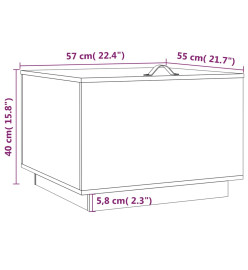 Boîtes de rangement avec couvercles 3 pcs Bois massif de pin