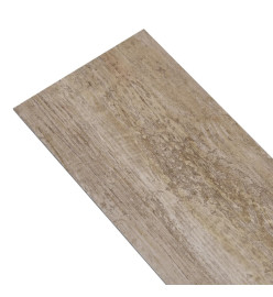 Planches de plancher PVC 5,02m² 2mm Autoadhésif Délavage de bois