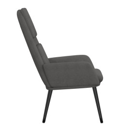 Chaise de relaxation Gris clair Tissu