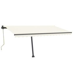 Auvent automatique sur pied 450x350 cm Crème