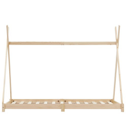 Cadre de lit d'enfant Bois de pin massif 70x140 cm