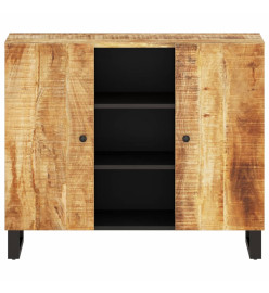 Buffet avec 2 portes 90x33x75 cm bois massif de manguier