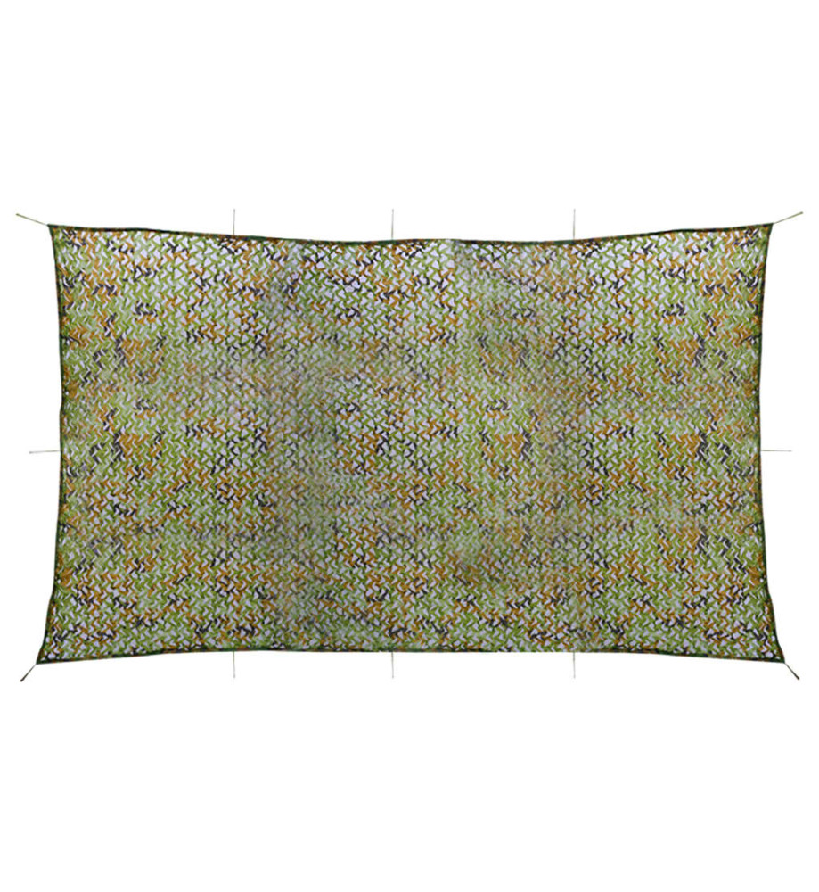 Filet de camouflage avec sac de rangement 3x7 m Vert