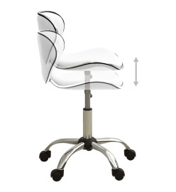 Chaise de bureau Blanc Similicuir