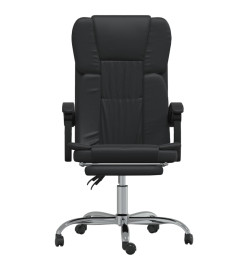 Fauteuil inclinable de bureau Noir Similicuir