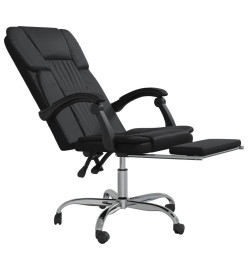 Fauteuil inclinable de bureau Noir Similicuir