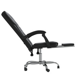 Fauteuil inclinable de bureau Noir Similicuir