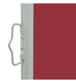 Auvent latéral rétractable de patio 60x300 cm Rouge