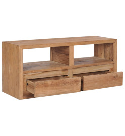 Meuble TV 90x30x40 cm bois de teck solide