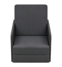 Fauteuil convertible Gris foncé Tissu