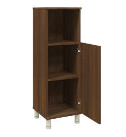 Armoire de bain Chêne marron 30x30x95 cm Bois d'ingénierie