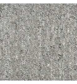 Tapis de marches d'escalier 15 pcs Gris clair 56x17x3 cm