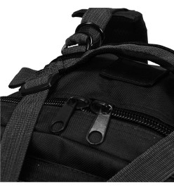 Sac à dos en style militaire 50 L Noir