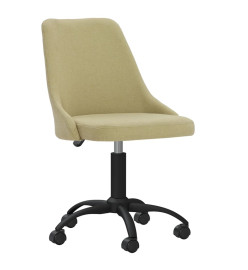 Chaise pivotante de bureau Vert Tissu