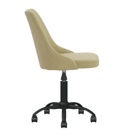 Chaise pivotante de bureau Vert Tissu