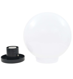 Lampe à LED sous forme de boule 2 pcs Sphérique 25 cm PMMA