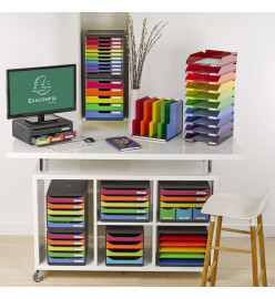 Exacompta Set de tiroirs de bureau Store-Box Maxi 6 tiroirs Harlequin