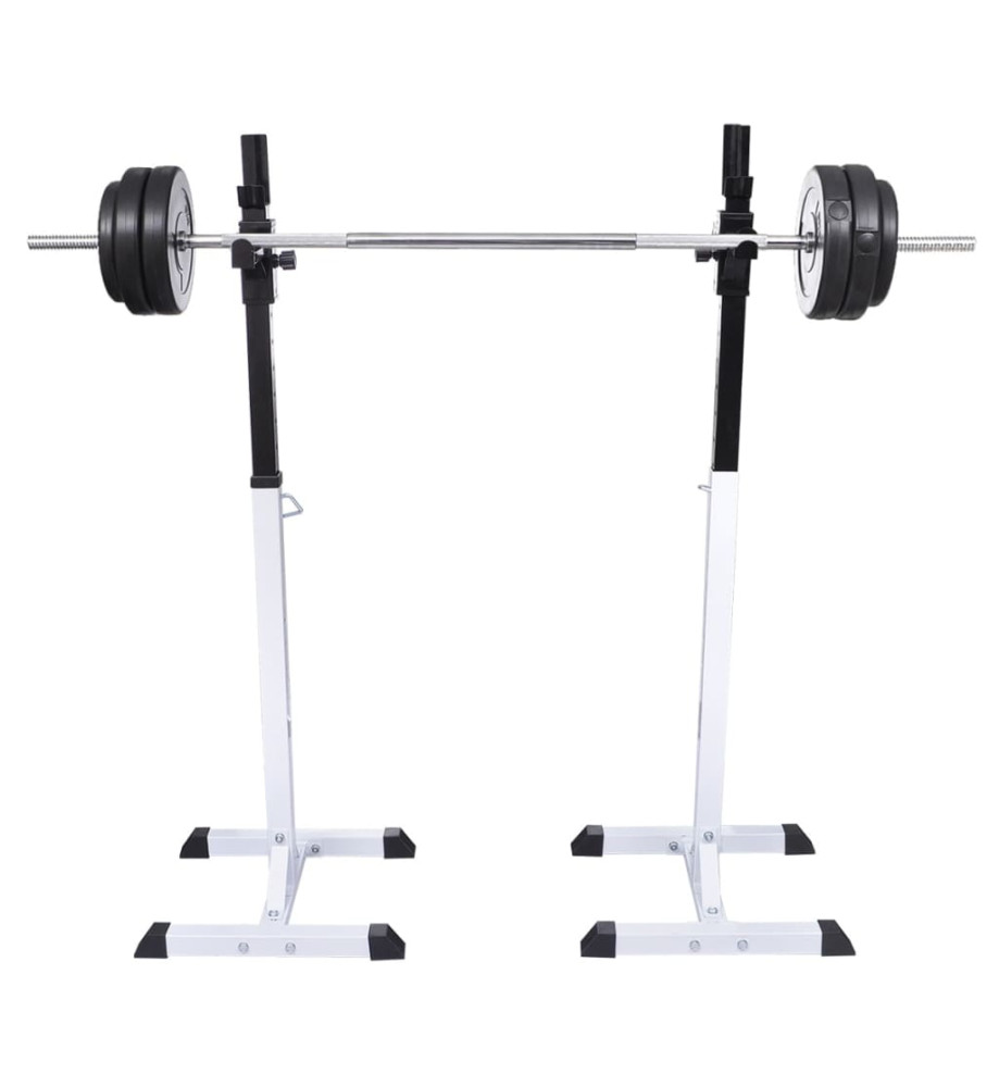 Support barres haltères longs musculation