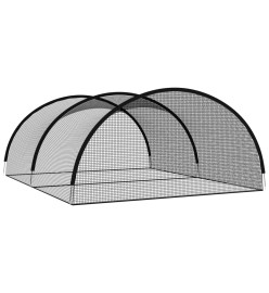 Filet pour cage de frappe de baseball Noir 500x400x250 cm