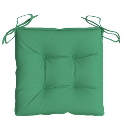 Coussins de chaise 4 pcs vert 50x50x7 cm tissu oxford