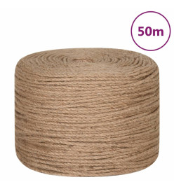 Corde de jute 50 m de long 8 mm d'épaisseur