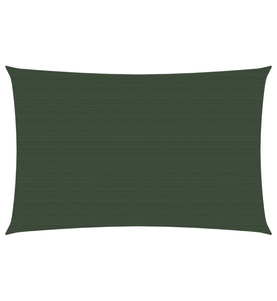 Voile d'ombrage 160 g/m² Vert foncé 2x4 m PEHD