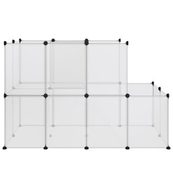 Cage pour petits animaux Transparent 142x74x93 cm PP et Acier