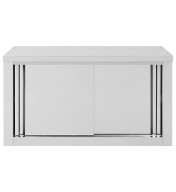 Armoire de cuisine avec portes coulissantes 90x40x50 cm Inox