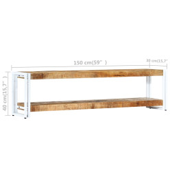 Meuble TV 150 x 30 x 40 cm Bois massif de manguier