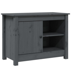 Meuble TV Gris 70x36,5x52 cm Bois de pin massif