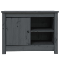 Meuble TV Gris 70x36,5x52 cm Bois de pin massif