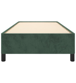 Cadre de lit Vert foncé 90x190 cm Velours