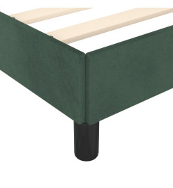 Cadre de lit Vert foncé 90x190 cm Velours