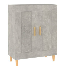 Buffet Gris béton 69,5x34x90 cm Bois d'ingénierie